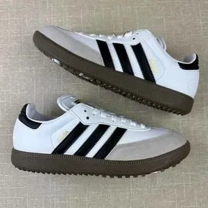 adidas Samba golf ホワイト/グレー/ネイビー adidas Samba Golf Shoes - White | Free Shipping with adiClub